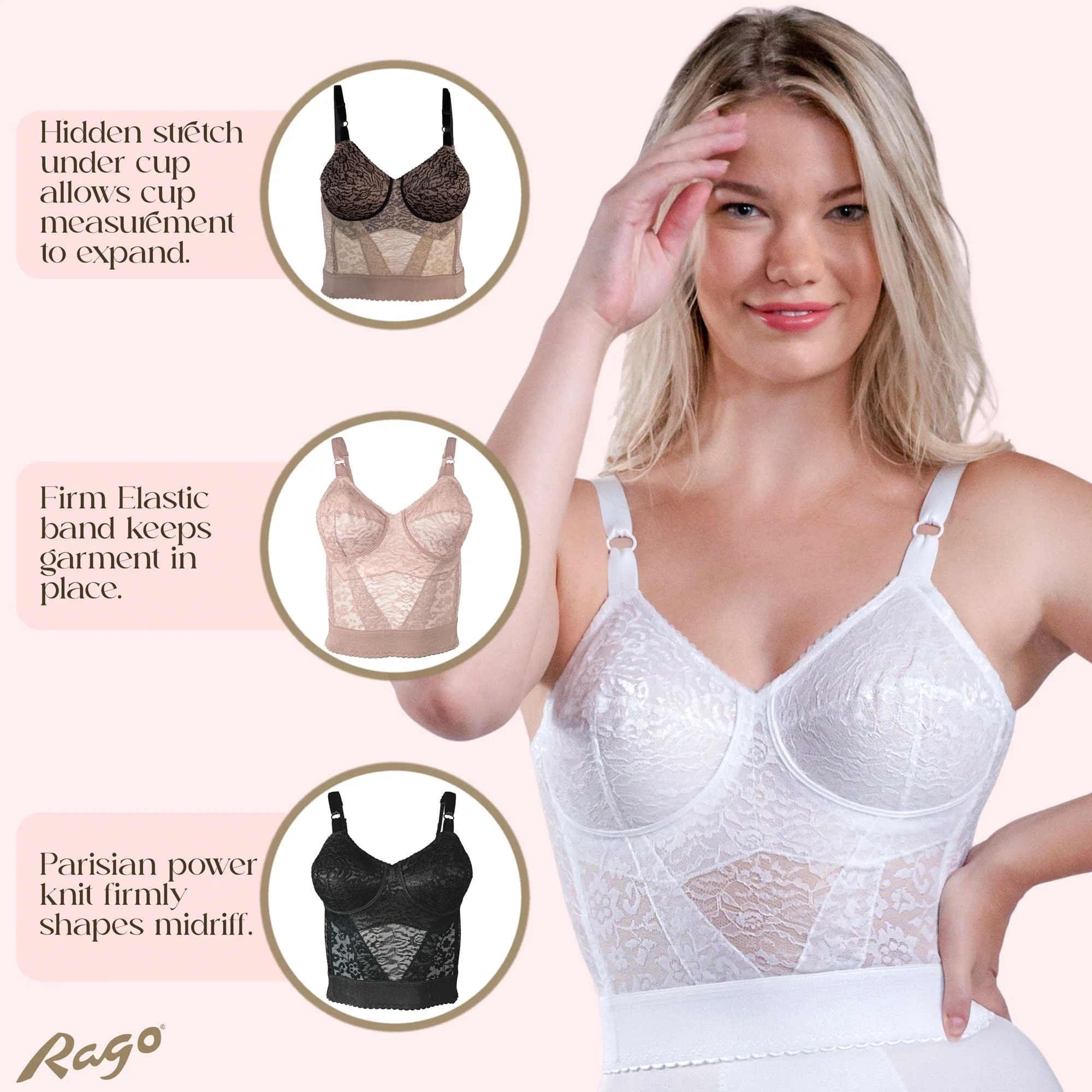 Style 2202 | Lacette Longline Wireless Expandable Cup Bra - Image 7