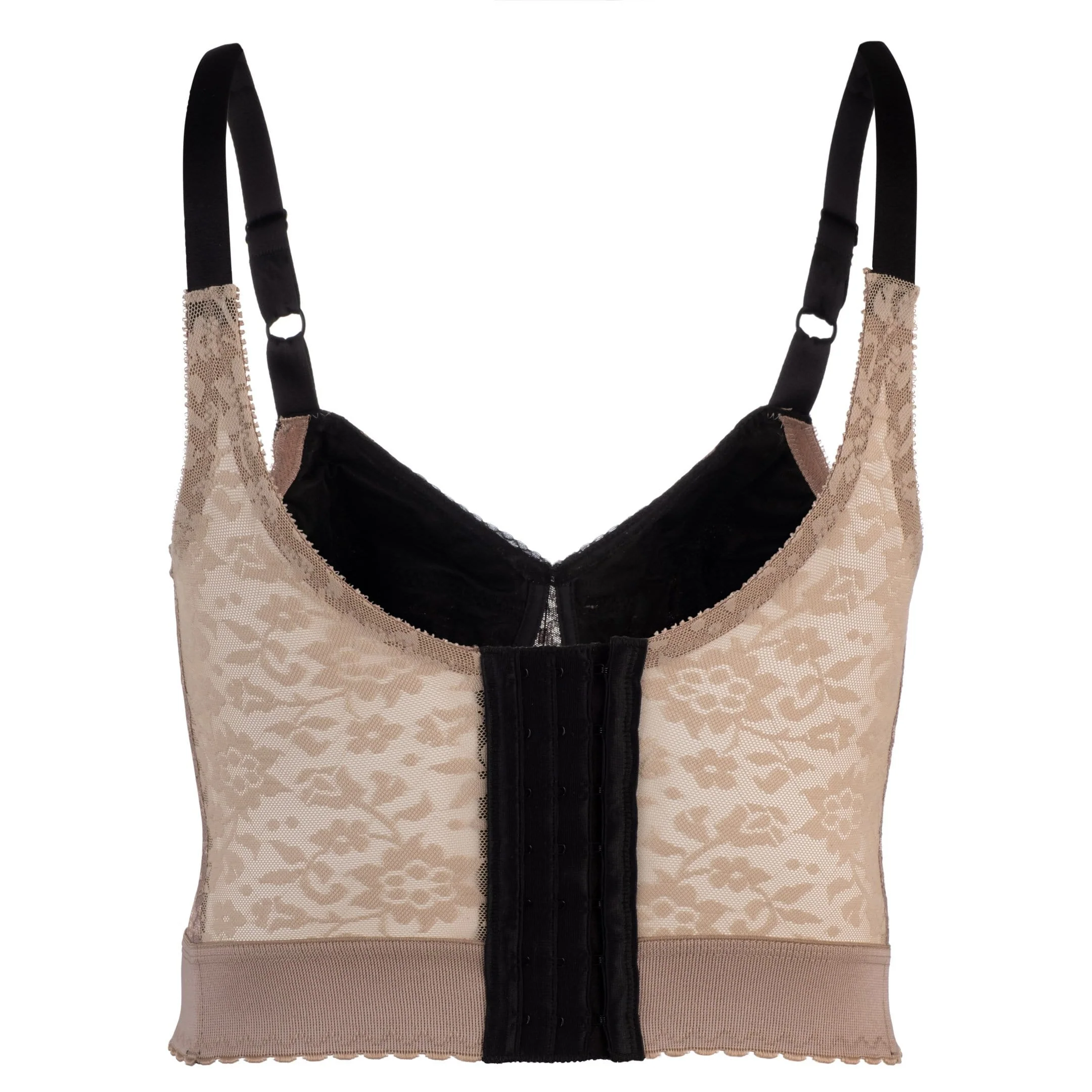 Style 2202 | *Mocha Black* - Longline Wireless Expandable Cup Bra - Image 4