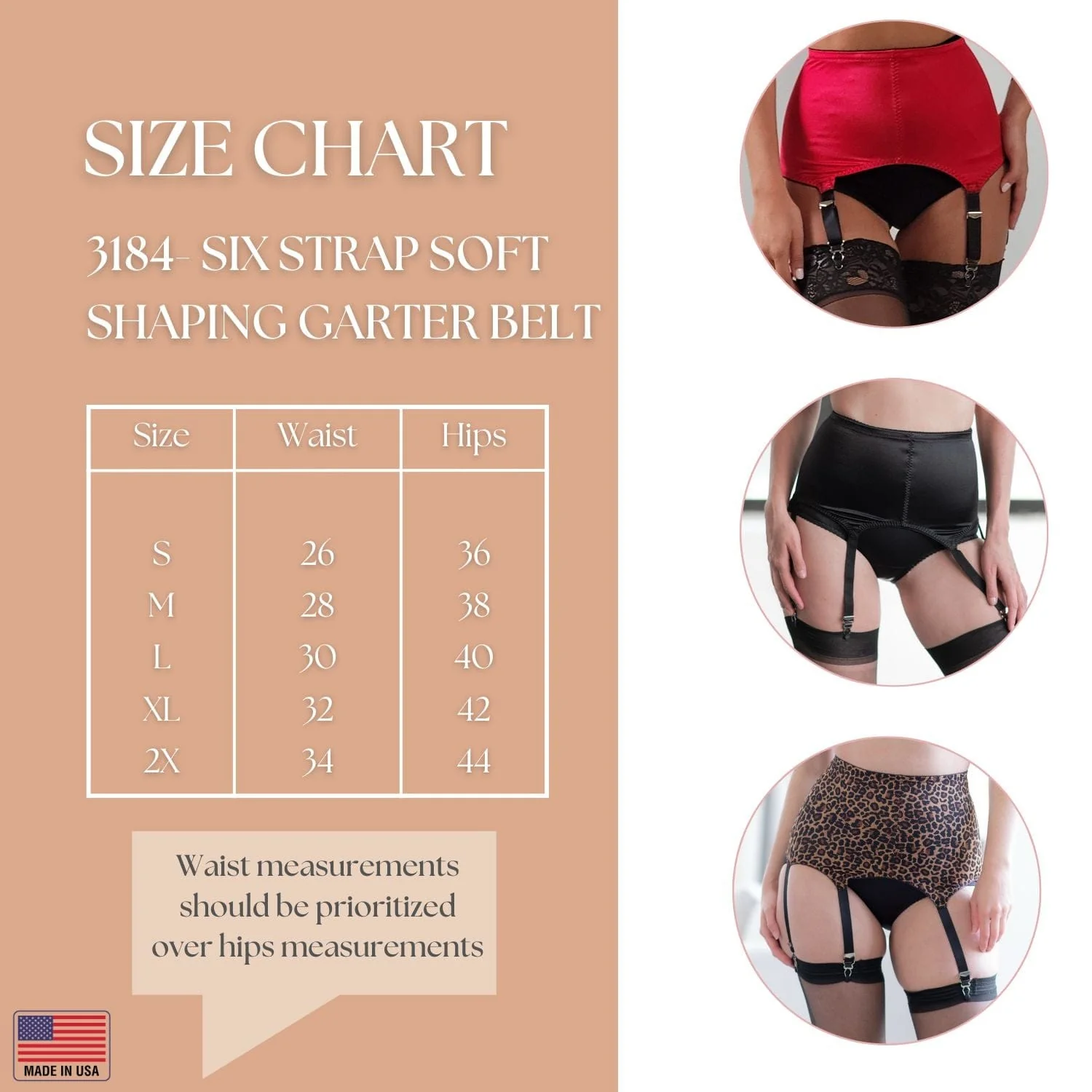 Style 3184 | Six Strap Soft Shaping Garter Belt - Image 18