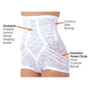 High Waist Extra Firm "No Roll" Panty Girdle with Detachable Garters | Style 6107 - Image 9