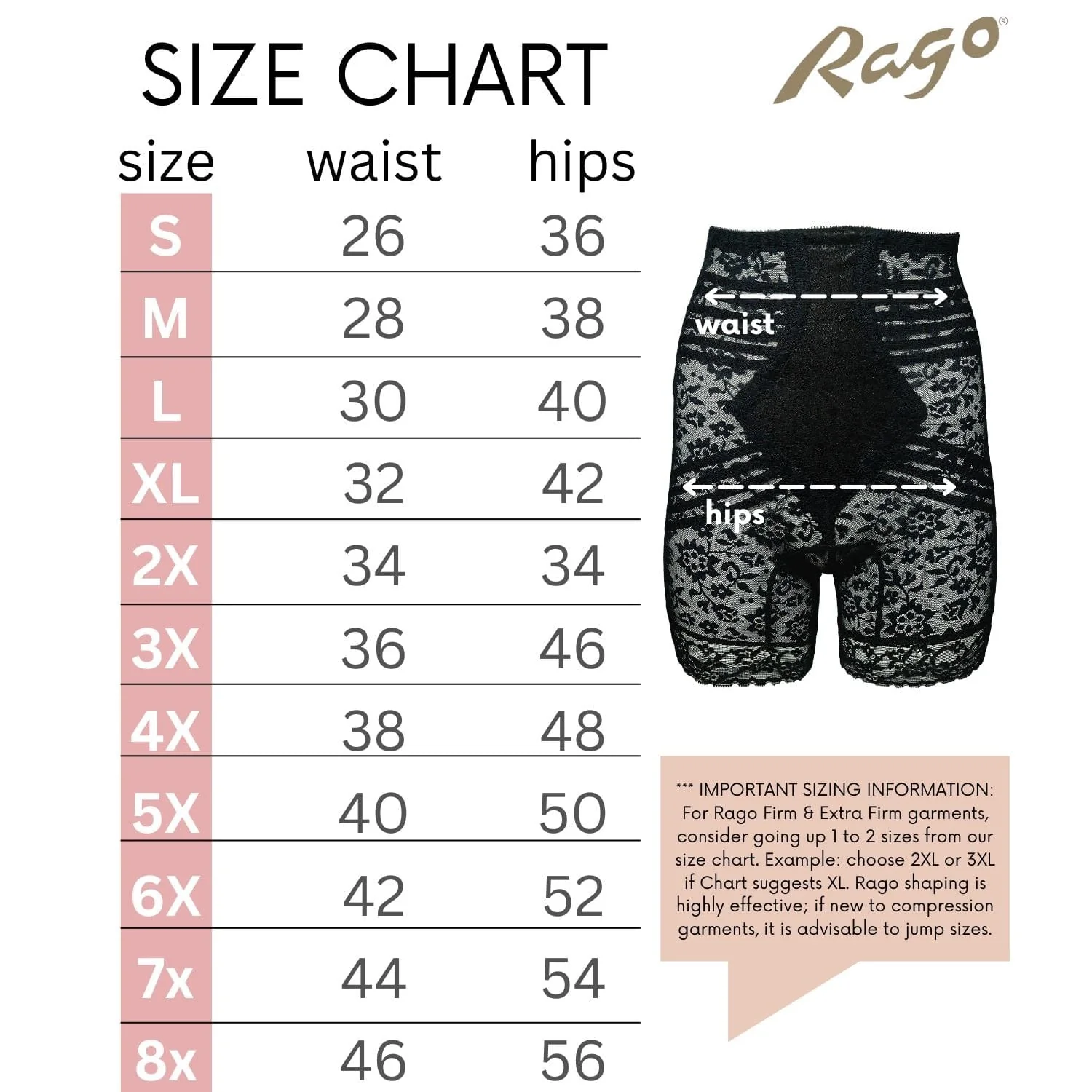 Style 6207 |  No Roll High Waist Lace Thigh Slimmer with Extra Firm Support - Image 11