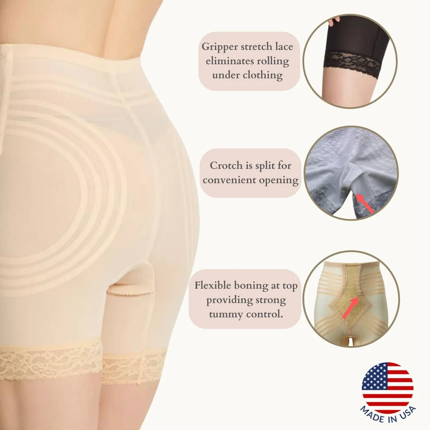 Style 6209 | Breathable High Waist Thigh Slimmer | No Roll Power Mesh Hourglass Shaper |  Firm to Extra Firm Support - Image 19