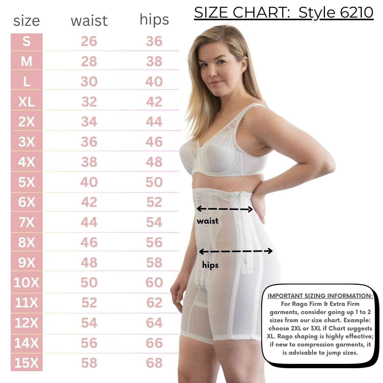 Style 6210 | High Waist Long Leg Shaper with Side Zipper |  Extra Firm Control - Image 14