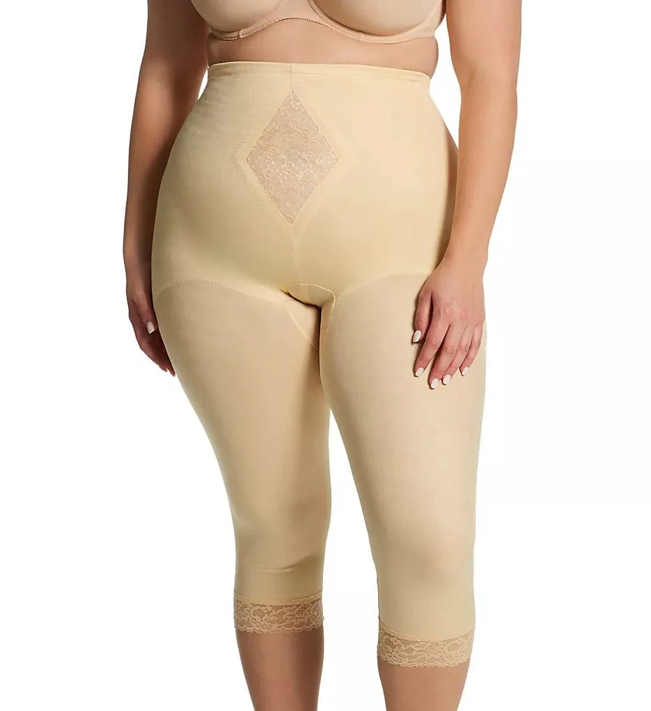 Style 6265 | Waistline Capri Pant Liner with Tummy Control Panel| Memory Compression Fabric | Medium Support - Image 10