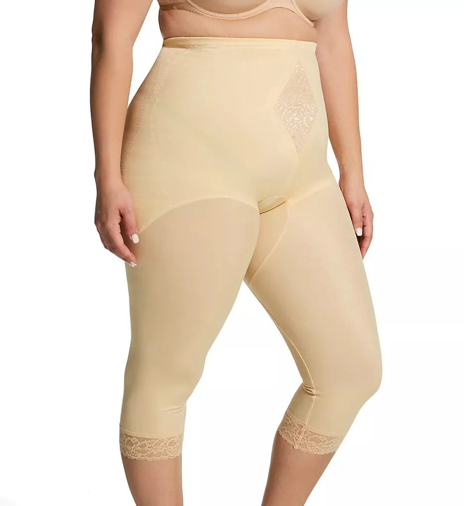 Style 6265 | Waistline Capri Pant Liner with Tummy Control Panel| Memory Compression Fabric | Medium Support - Image 11