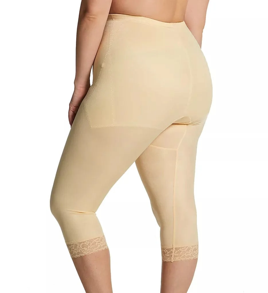 Style 6265 | Waistline Capri Pant Liner with Tummy Control Panel| Memory Compression Fabric | Medium Support - Image 12