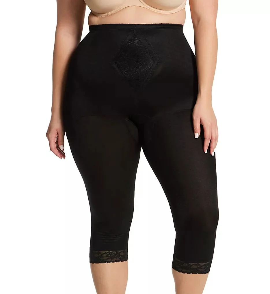 Style 6265 | Waistline Capri Pant Liner with Tummy Control Panel| Memory Compression Fabric | Medium Support - Image 5