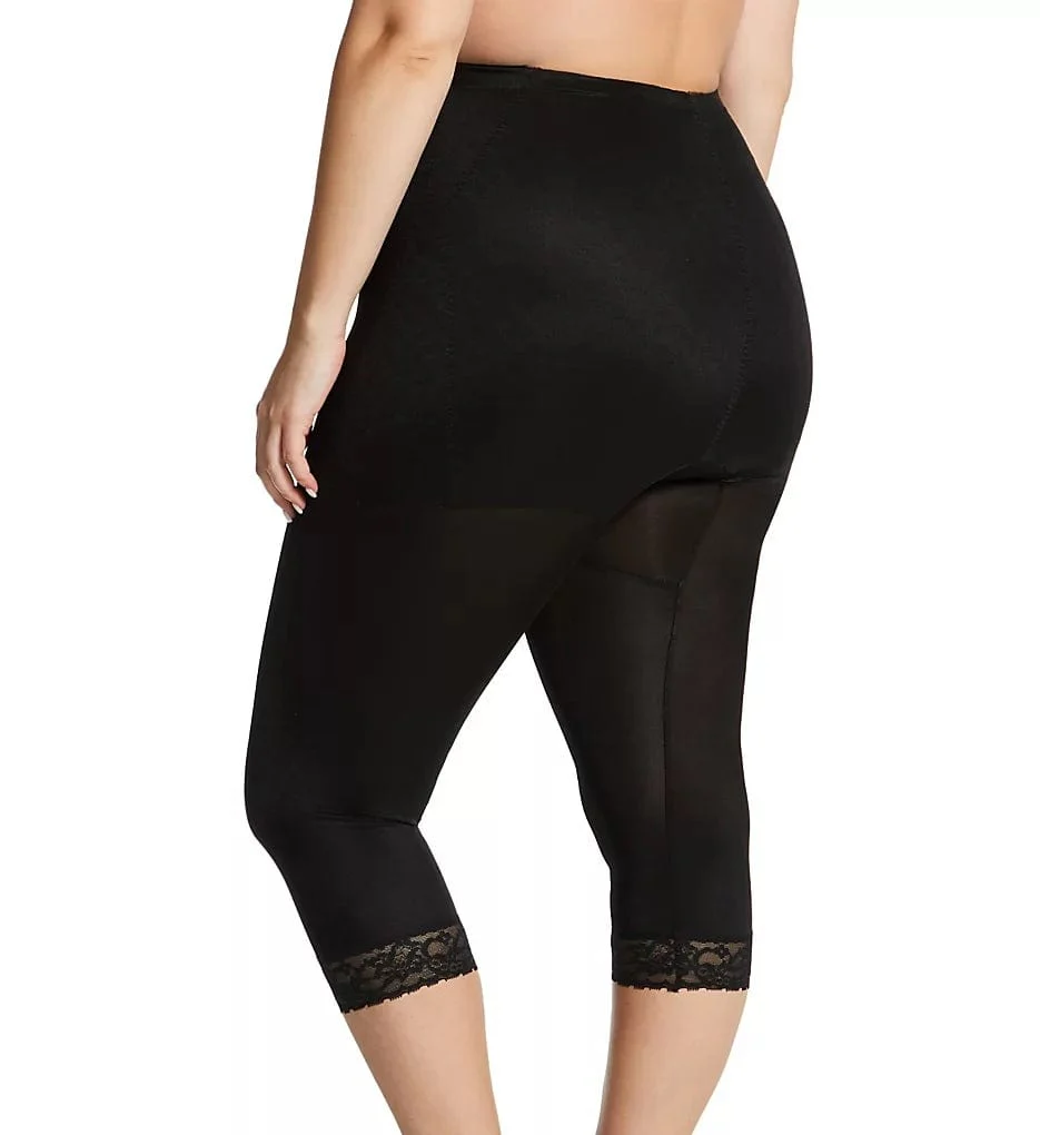 Style 6265 | Waistline Capri Pant Liner with Tummy Control Panel| Memory Compression Fabric | Medium Support - Image 7