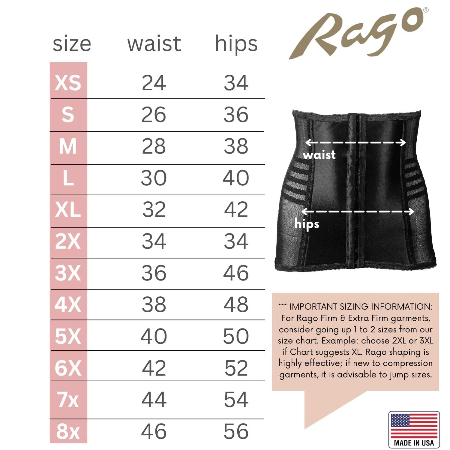 Style 821 | Shapette Powermesh Satin Panel Waist Cincher - Image 32