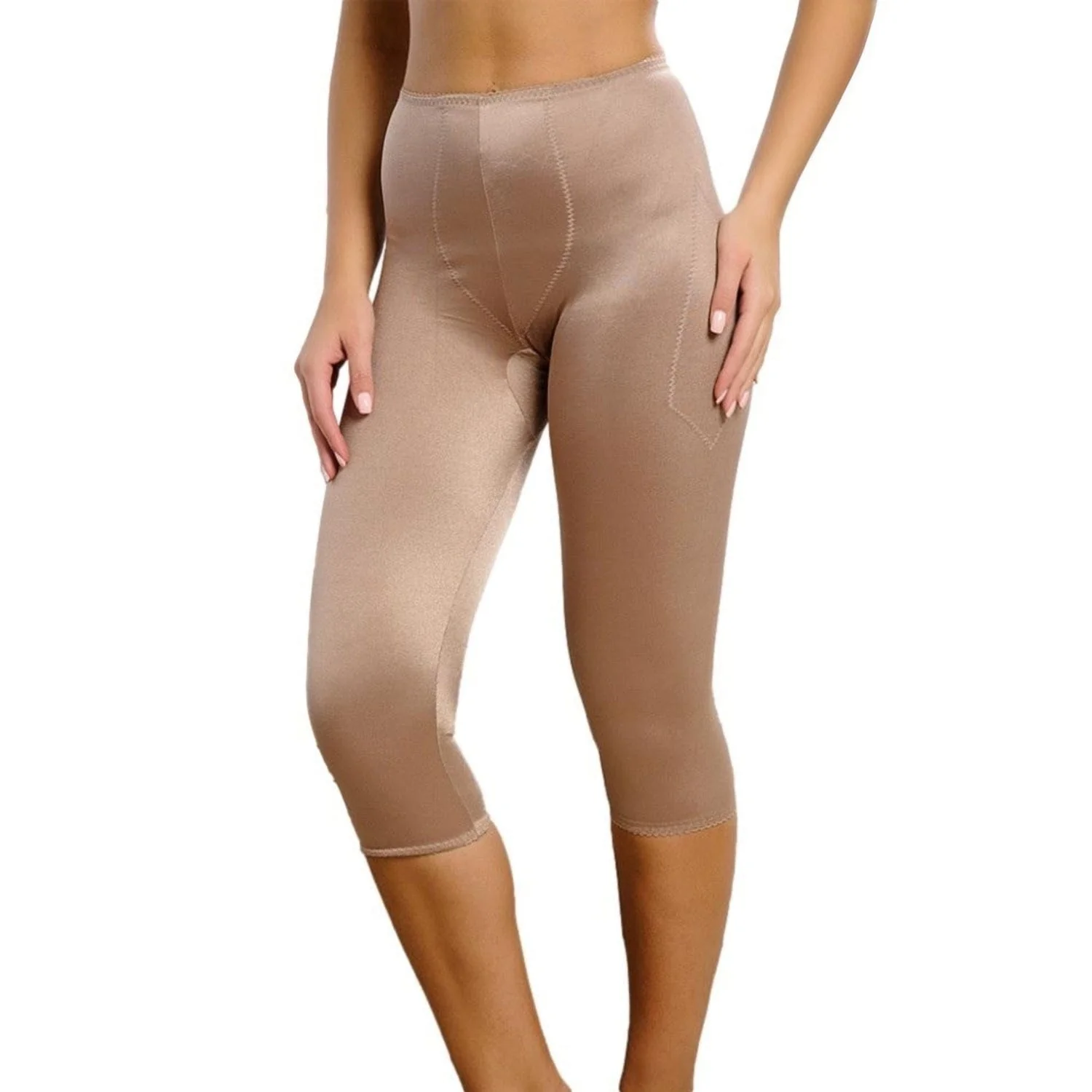 Style 920 | Capri Pant Liner Light Shaping | Satin 4-Way Stretch - Image 7