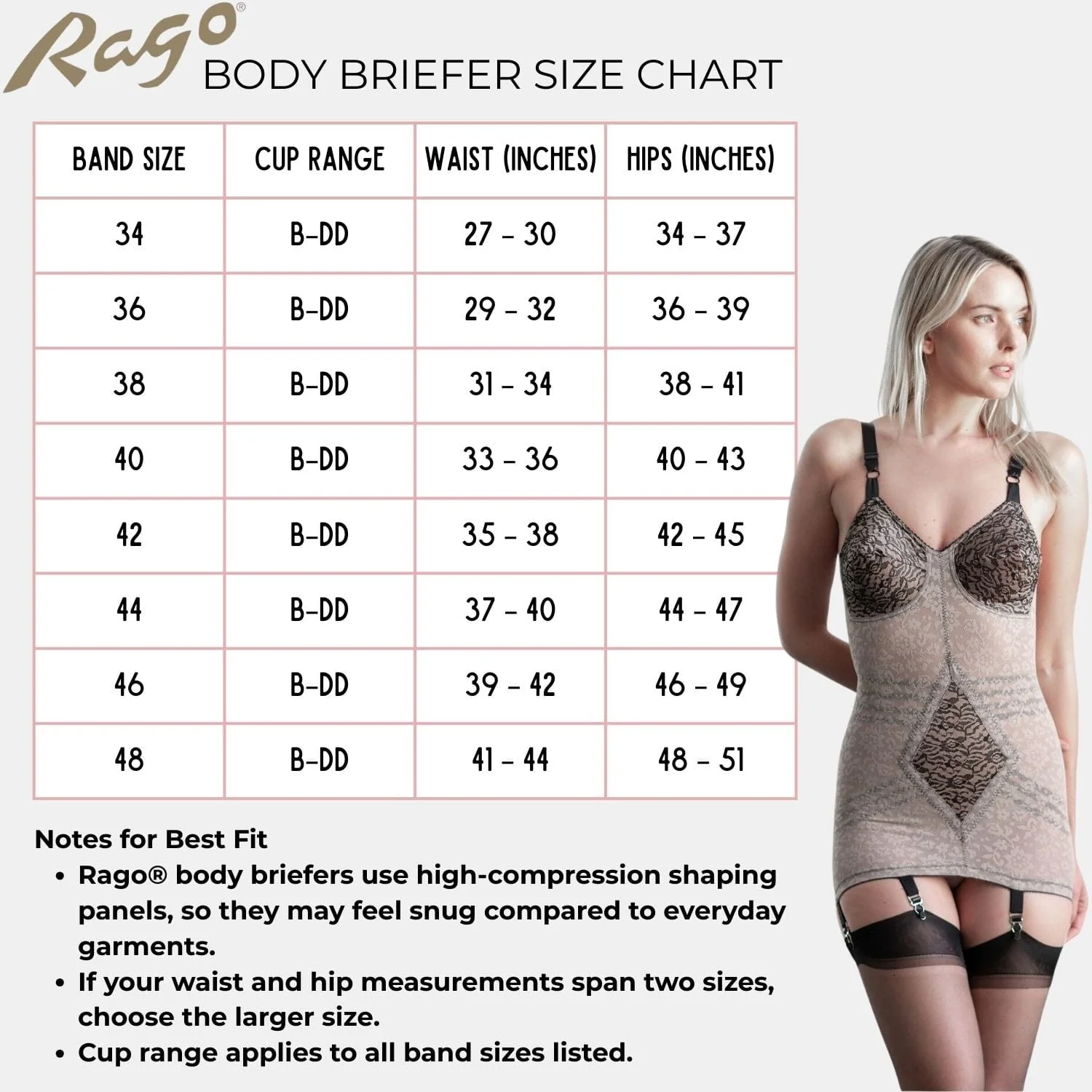 Style 9357 | Body Briefer Extra Firm Shaping  - Mocha/Black - Image 7
